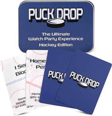 WATCH PARTY GAMES Puck Drop Live Hockey Card Game for Sports Fans, Party Nights & Family Fun