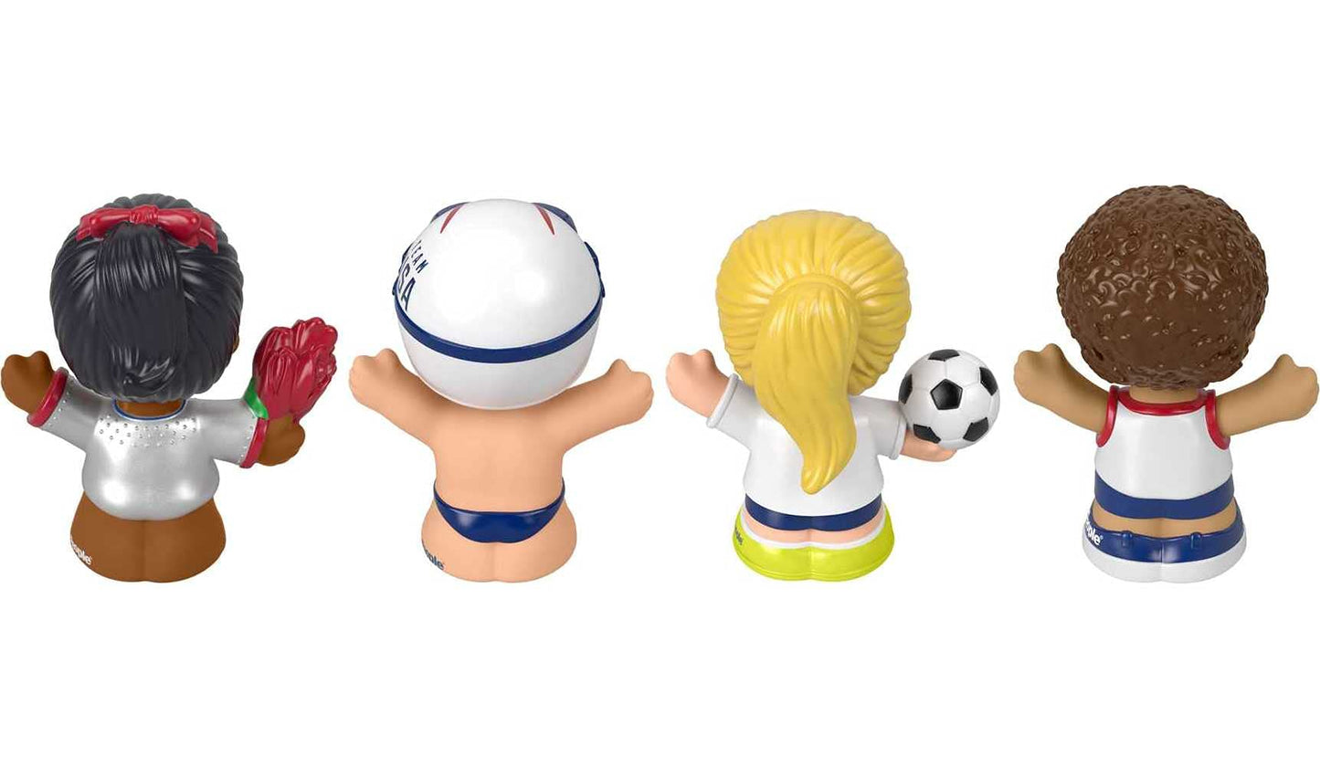 Little People Collector Team USA Classic Sports Special Edition Set for Adults & Fans, 4 Athlete Figures in Display Package