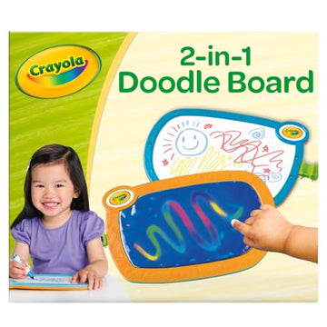 Crayola 2-in-1 Doodle Board for Toddlers, Squishy & Erasable Drawing Tablet, Educational Toddler Toy, Travel Activity, Sketching Pad, Gift for Kids