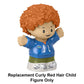 Fisher-Price Replacement Part Little People Family Playset - HBW72 ~ Replacement Curly Red Hair Child Figure ~ Wearing Blue Sweatshirt ~ Works Great