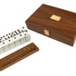 Alex Cramer 'Cabin Club' Classic Domino Set with Black Walnut Case - Premium Quality 28 Indestructible Double Six Dominoes (Double 6 Dominos Set)