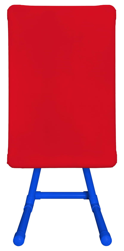 EasyCall Strike Zone Target for Backyard Baseball - Adjustable & Weatherproof RED Strike Zone with a Royal Blue Base - Compatible with All Plastic