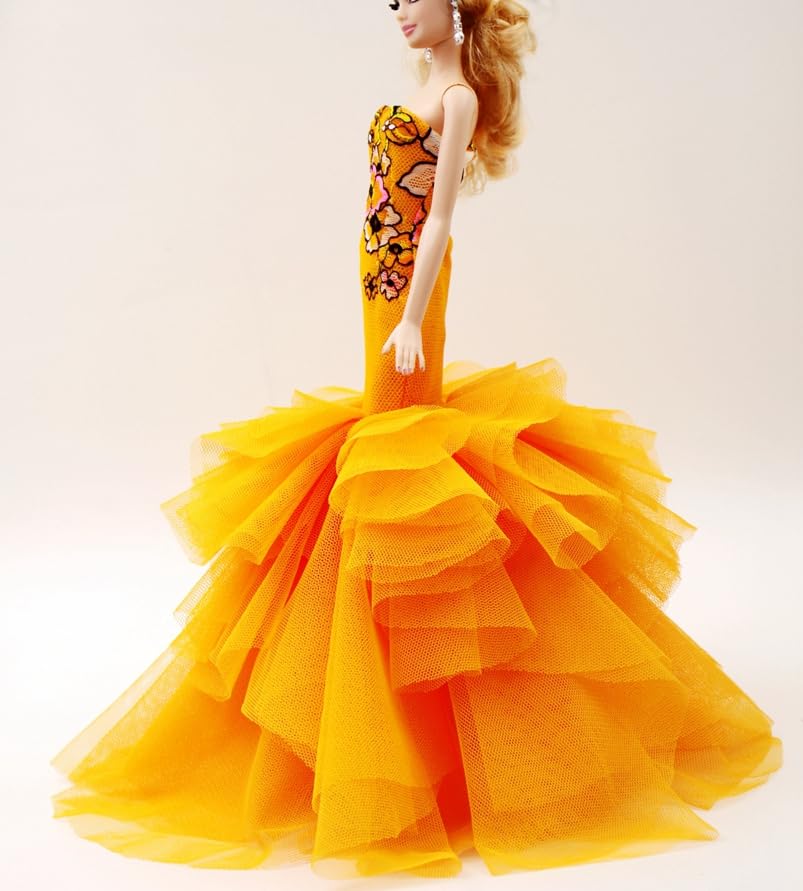 Cora Gu Handmade Ginger Dress Fit for 12 inch Doll and Doll Not Included