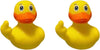 2Pcs Yellow Rubber Ducks Decor, 2.28" Finger Rubber Duck, Cute Small Funny Toys Car Accessories for Bathroom Car Dashboard Decorations?Bath Ornamental