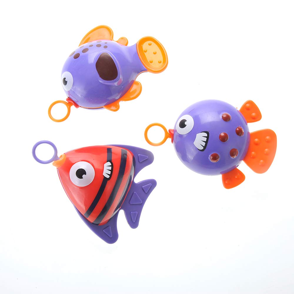 Realistic Hook and Reel Fishing Toy for Bathtub | Baby Bath Toy Set | Pool Playset With a Rod, 3 Fishes & a Ducky for Kids Ages 3+