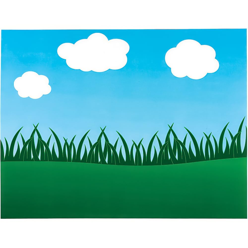 Flower Garden Sticker Scene - 12 Backgrounds and 12 Sticker Sheets - Spring Classroom Activities