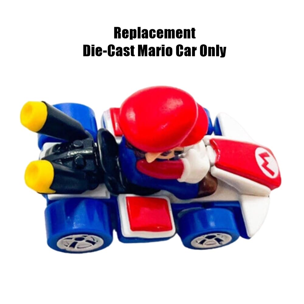 Replacement Part for Hot-Wheels Mario Kart Rainbow Road Playset - GXX41 ~ Replacement Die-Cast Mario Car