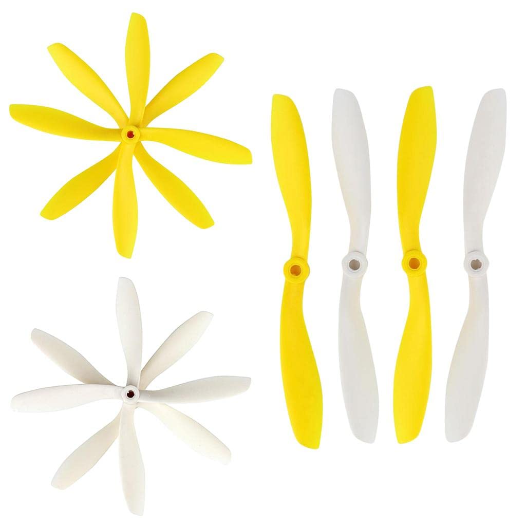 Jili Online 4 Pieces Drone Quadcopter Parts Propeller CW CCW Prop for Cheerson CX-20 CX20 Drone Helicopter 4 Axle Aircraft Gift White