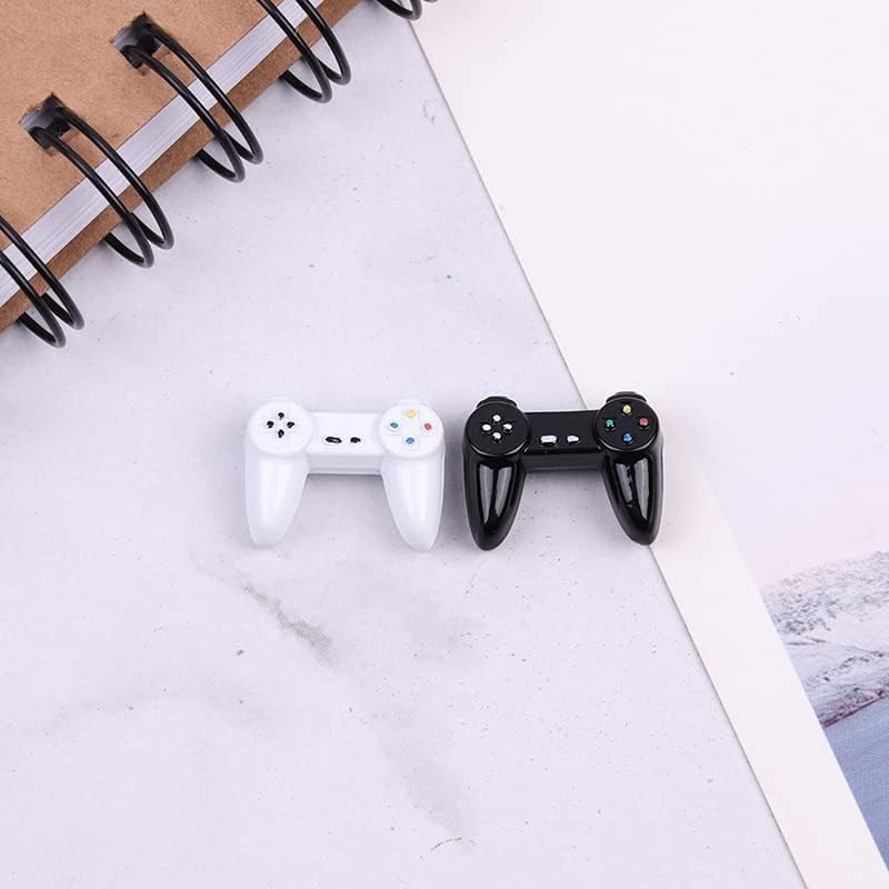 2Pcs Black Dollhouse Model Gamepad Model Gamepad Dollhouse Wireless Game Controller Decoration 1:12 Dollhouse Decor Accessories, Decorations