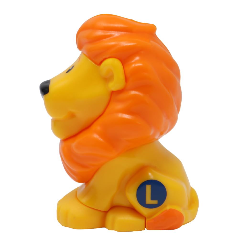 Fisher-Price Replacement Part for Collectible Little People Alphabet Fun Zoo Safari Farm Playset JGR92 - Replacement Letter L Yellow and Orange Lion