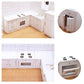 1:12 Scale Mini Wooden Furniture Miniature Kitchen Furniture Set Mini House Accessories Furniture Model for Birthday Gifts