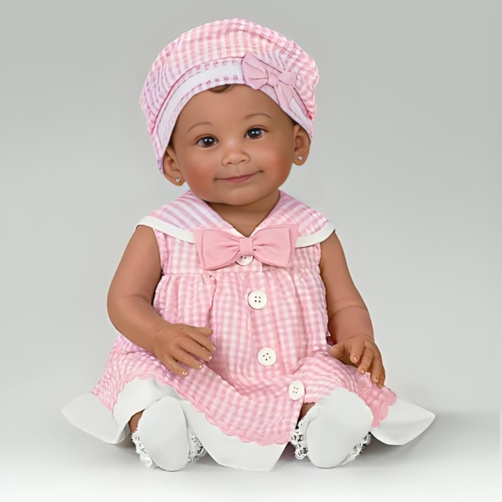 The Ashton-Drake Galleries 9th Annual Photo Contest Winner Nevaeh Vinyl Baby Doll (Pink)