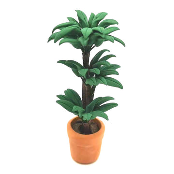 SXFSE Dollhouse Decoration Accessories, 1:12 Toy House Miniature Scene Model Potted Green Plant Posing Fortune Tree Pretend Toys