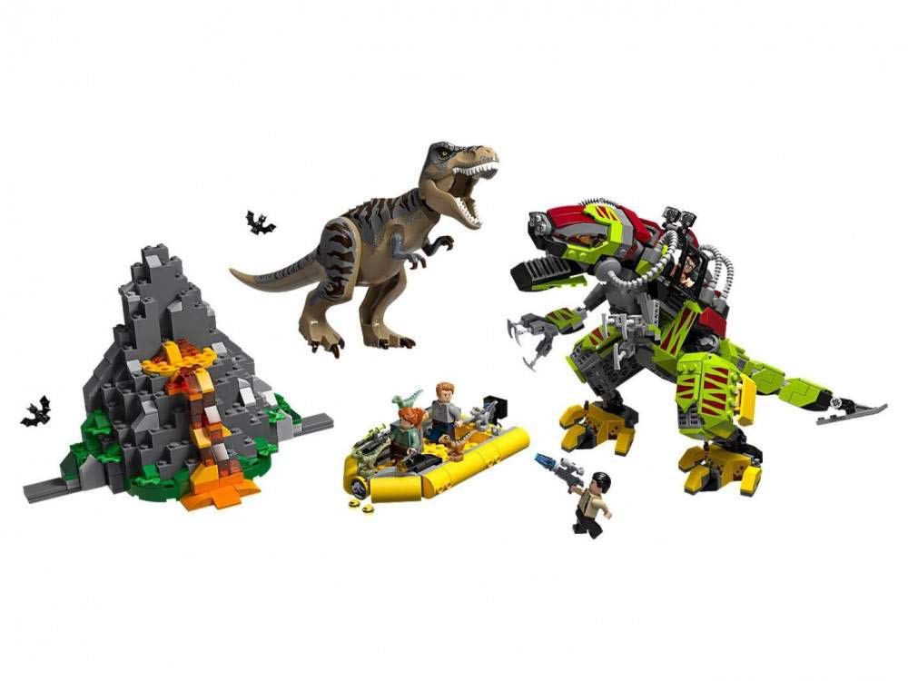 LEGO Jurassic World T. rex vs Dino Mech Battle 75938 (716 Pieces)