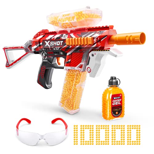 XSHOT Hyper Gel Trace Fire Blaster, Semi and Fully Automatic Gel Blaster & 10,000 Gellets, 600 Capacity Hopper & 850 Capacity Mag, Ages 14 & Up by