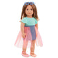 Our Generation Doll W/Denim & Tulle Skirt Outfit, Lisa