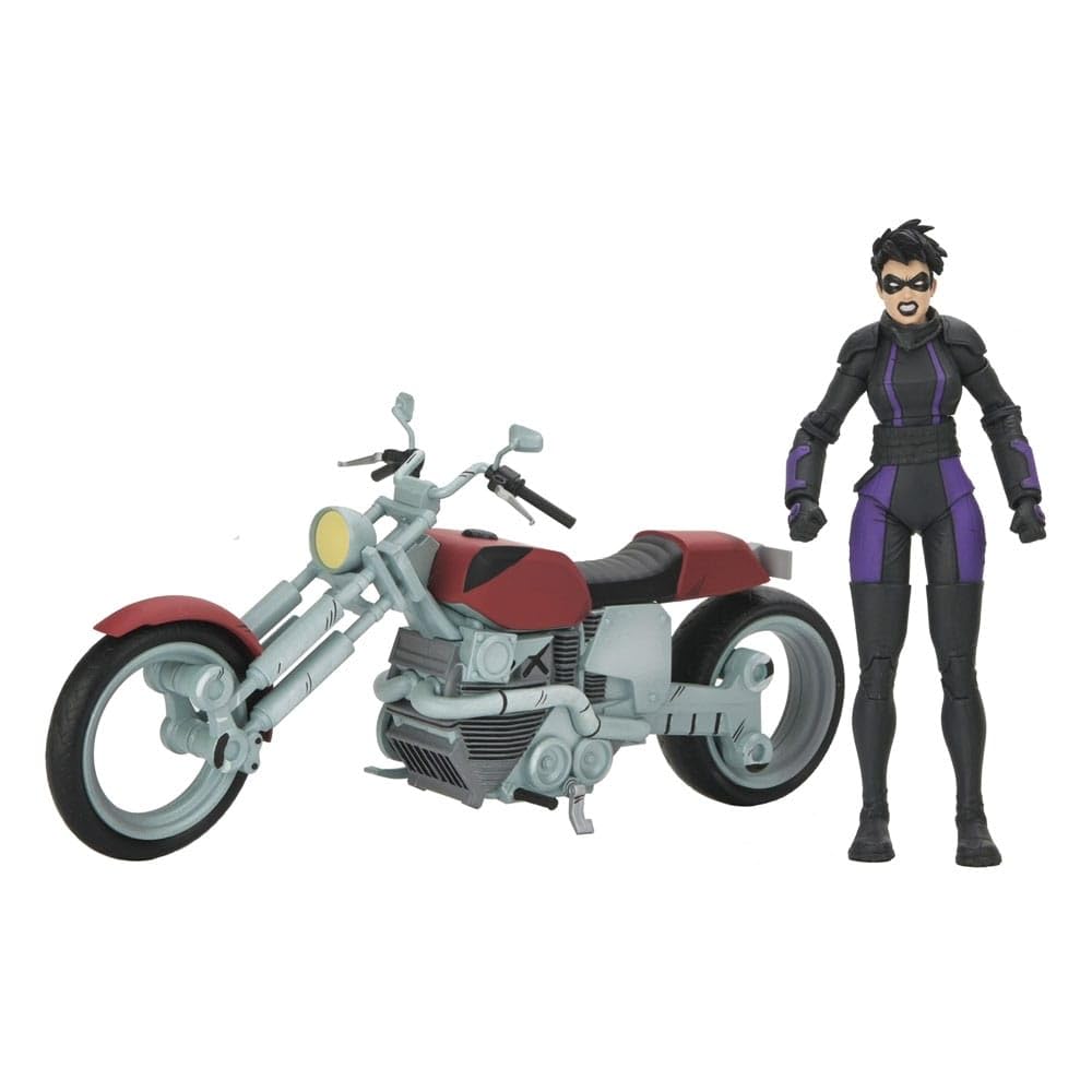 NECA - Teenage Mutant Ninja Turtles (The Last Ronin) - Casey Marie with Motorcycle 7" Scale Action Figure