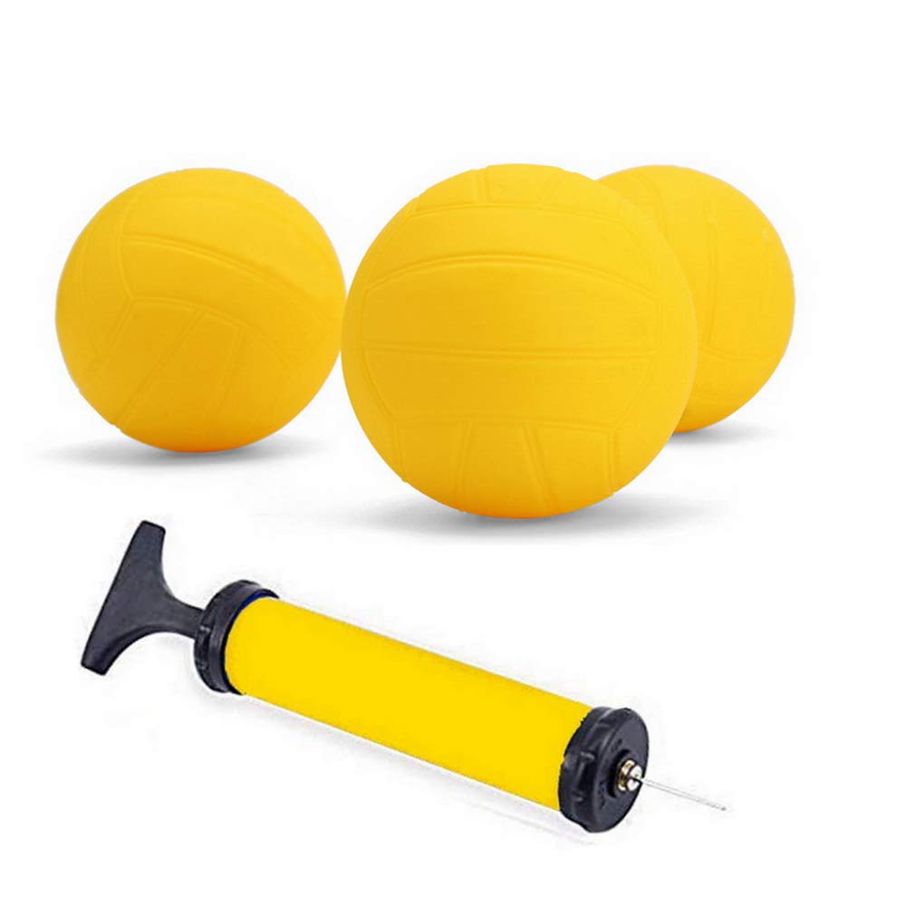 Viminston Spike Replacement Balls 3-Pack with Pump for Roundnet Game Mini Volleyball Pool Game (3-Pack with Pump)