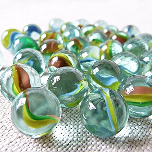 TSY TOOL 270 Count of Cats Eyes Glass Marble, Cat's Eyes Marbles 5/8" in Bulk, Shooters Sling Shot Ammo, Assorted Colors