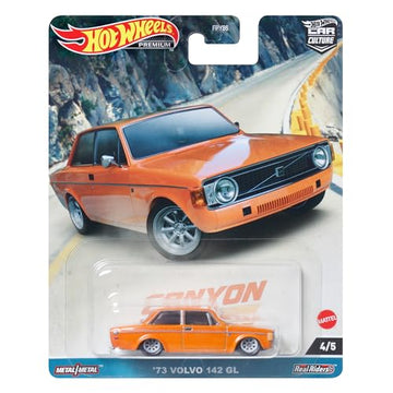 Hot Wheels Car Culture - Canyon Warriors - '73 Volvo 142 GL [3 Years Old and Up] HKC53
