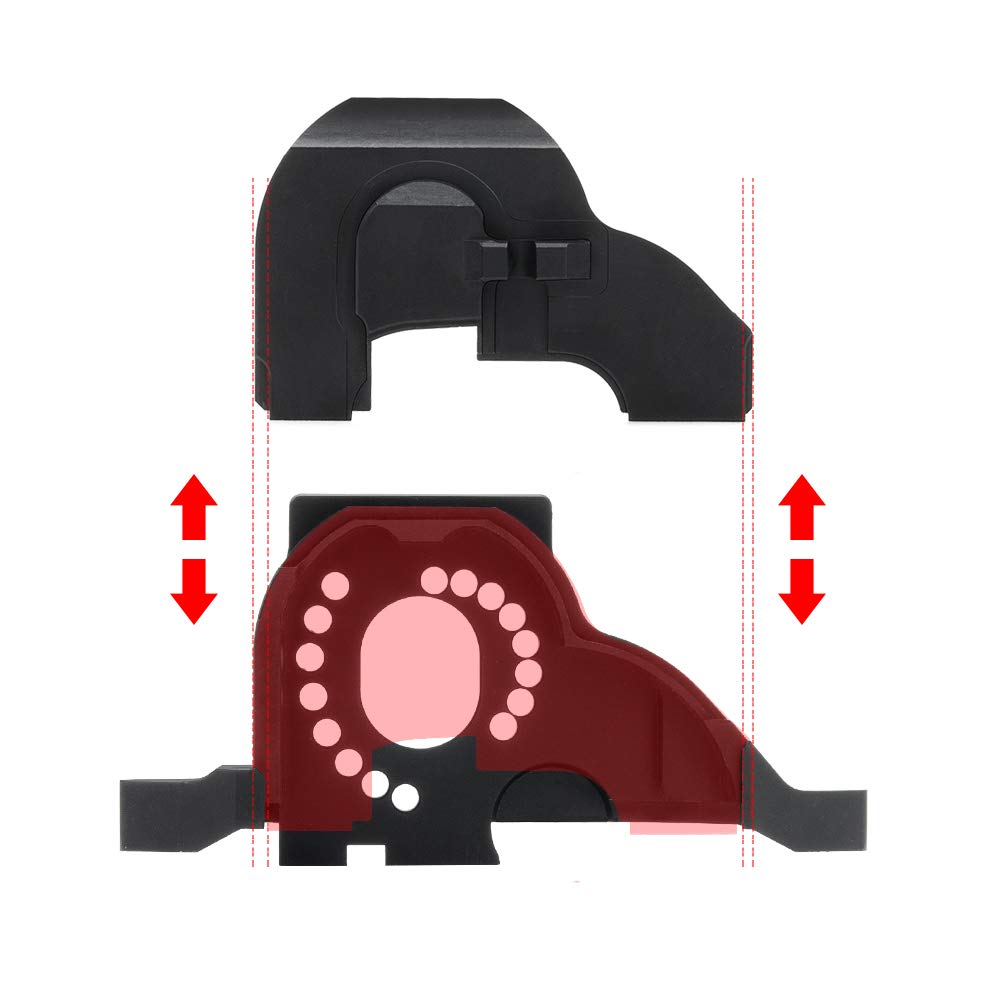 RCLions Aluminum Alloy Motor Mount Base Bracket Upgrades Parts for TRX4 T4 1/10 RC Crawler Car