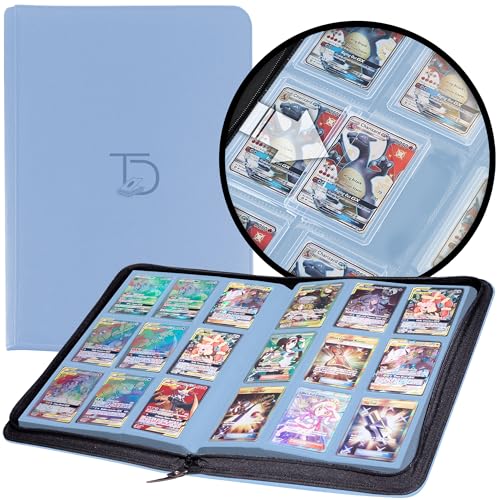 TopDeck 200 TopLoader Binder - 9 Pocket Card Binder Album - TCG Secure Storage Sleeves - Compatible with Yugioh, Magic the Gathering, Pokemon and More