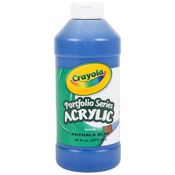 Crayola Portfolio Series 16-Ounce Acrylic Paint, Phthalo Blue, Pint (20-4016-316)