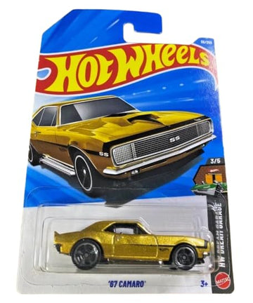Hot Wheels '67 Camaro [Gold] Dream Garage 3/5, 56/250, 1:64 Scale Diecast Toy Vehicle