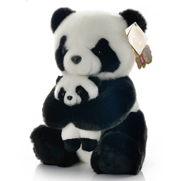 12 Inch Parent-Child Panda Plush Toys Mum and Baby Panda Stuffed Toys