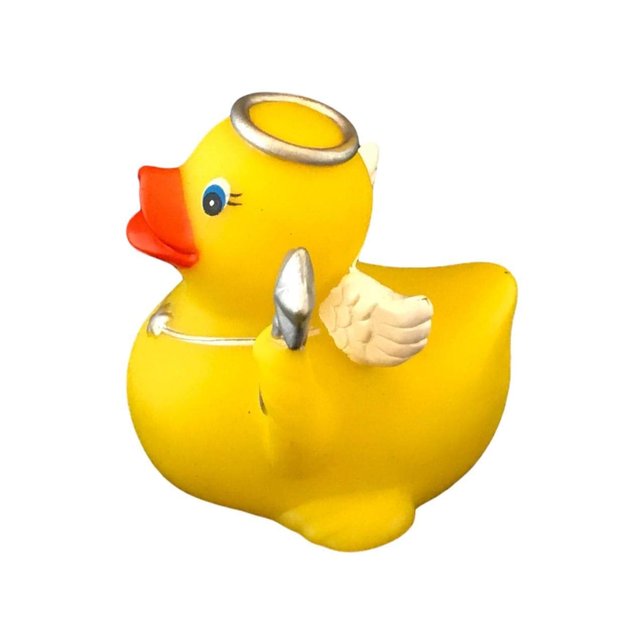 DUCKY CITY 3" Angel Rubber Duck [Floats Upright] - Baby Safe Bathtub Bathing Toy
