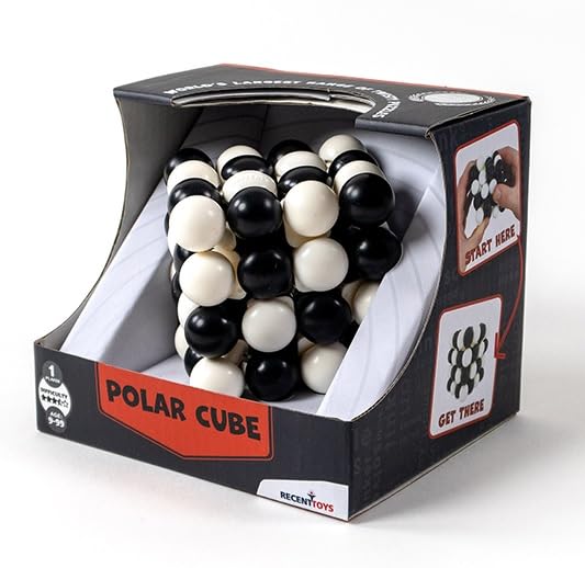 Meffert's Polar Cube - The Original Ultimate 4 x 4 Twisting Brainteaser Puzzle from Recent Toys - Travel Friendly Fun for Ages 9 to Adult