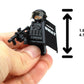 Battle Brick 1.6 Inches Tall SWAT Police Officer Heavy Riot Control Custom Minifigure | Packaged in the USA | Genuine Military Minifig | Great Gift