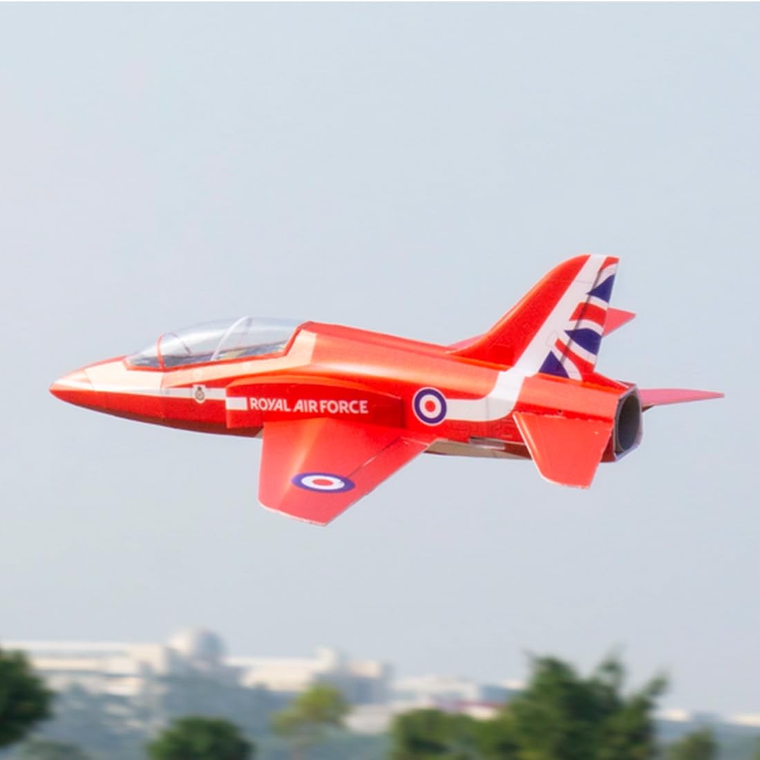 MakerTopia RC Helicopter, F-15 Aircraft RC Red Arrow 2.4G 3 Channel Remote Control Helicopter, Multi-Protocol RC Fan Aircraft Model with MotorRC