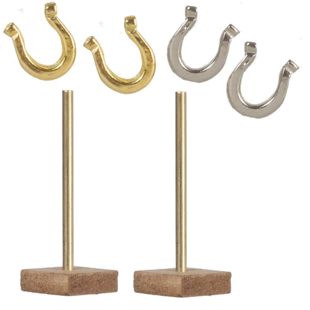 Dollhouse Miniature 1:12 Scale 6 Pc Horseshoes SET #T8585