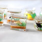 Dollhouse Miniature Fish Tank, Dollhouse Mini Glass Fish Tank Model, Home Ornament, Miniature Fish Bowl Scene Model, Dollhouse Decor