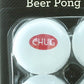 12ct Beer Pong Balls White w/Sayings Drinking Game College Frat Party Novelty