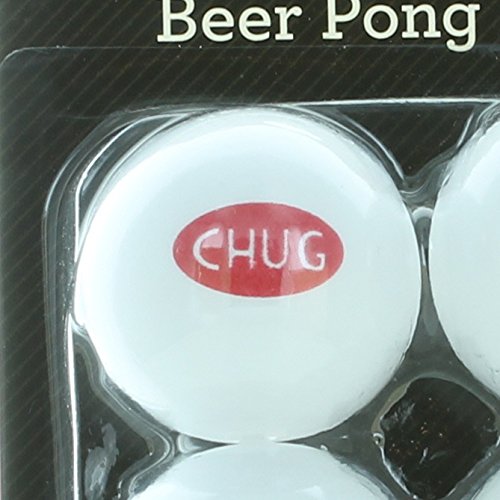 12ct Beer Pong Balls White w/Sayings Drinking Game College Frat Party Novelty