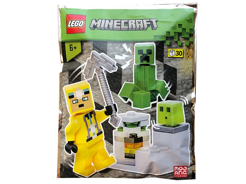 LEGO Minecraft: Cave Explorer, Creeper and Slime Combo Pack - 6+