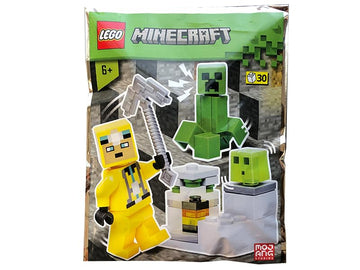 LEGO Minecraft: Cave Explorer, Creeper and Slime Combo Pack - 6+