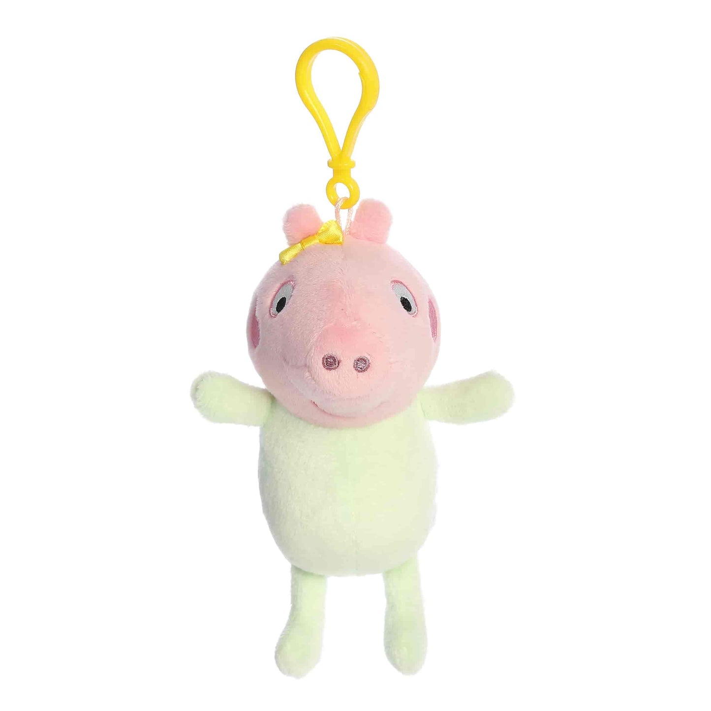 Aurora® Playful Peppa Pig™ Baby Evie Clip-On - Officially Licensed Toys for All Fans - Perfect for Birthdays, Adults and Kids All Ages - Pink 4.5