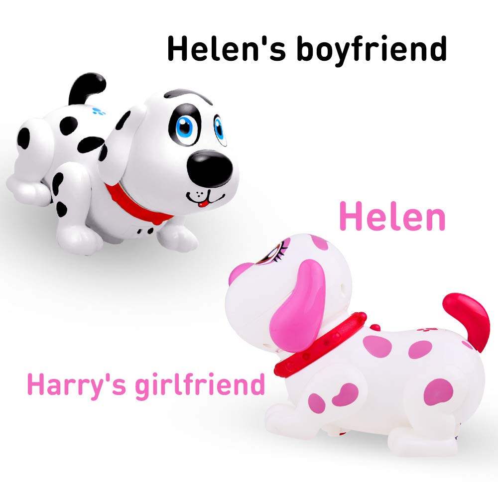 WEofferwhatYOUwant Robot Dog Helen - Interactive Talking Puppy for Girls - Electronic Pet Toy Walks, Talks, Barks, Dances & Sings - Touch Sensors