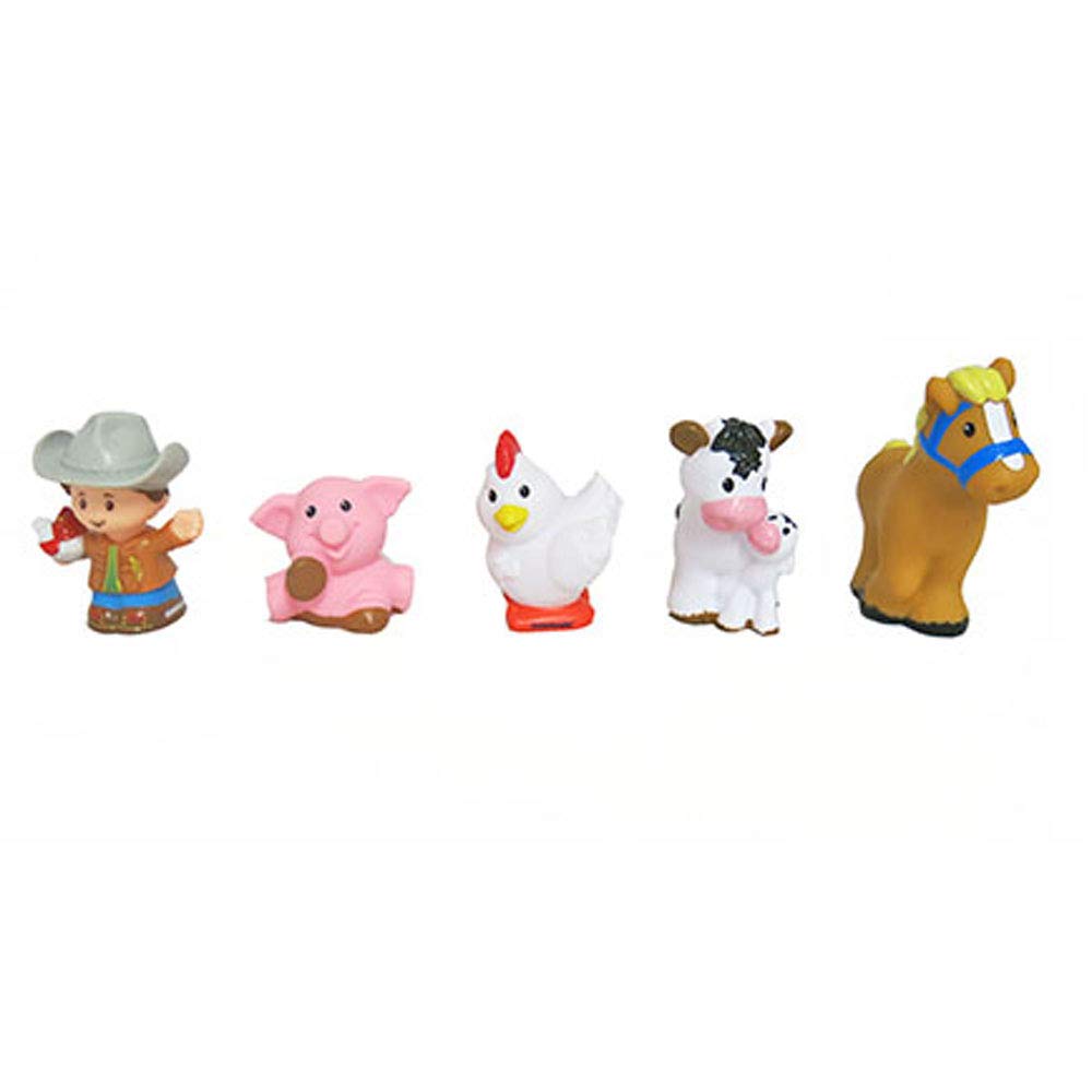 Replacement Parts for Little People Farm - Fisher-Price Animal Friends Farm DWC31 & CHJ51 ~ Replacement Figures ~ Cow with Calf, Pig, Horse, Chicken