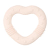 Stephan Baby Infant Teether - Heart-Shaped Silicone Baby Teething Toy with Integrated Texture, 3", Light Pink