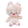 niannyyhouse Rabbit Ears Boy Stuffed Body 20cm Plush Doll Wearable Clothing (10-with Skeleton)