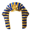 Windy City Novelties Gold & Blue Egyptian Pharaoh Hat - Ancient Costume Headpiece for Halloween, Theater, and Group Dress-Up