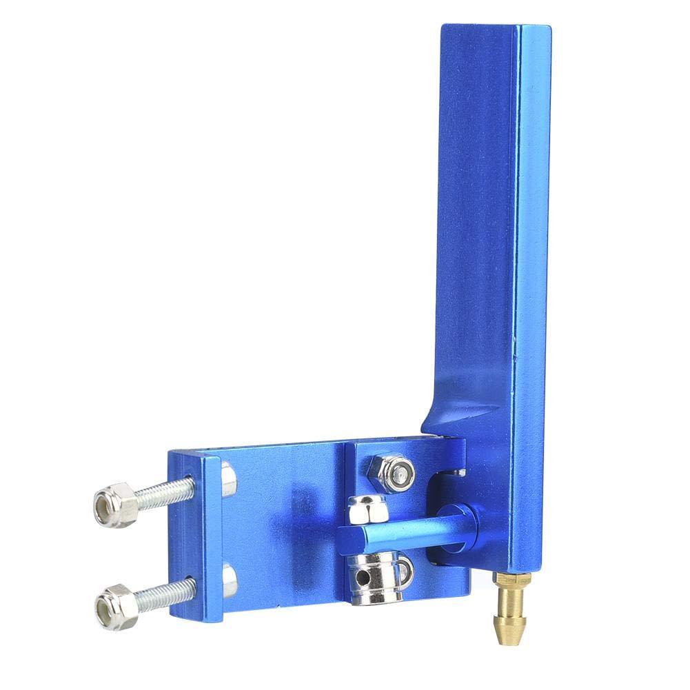 RC Boat Rudder, Lightweight Aluminum with Water Pickup Function, 95mm Rudder for Remote Control Electric Boats and Model Enthusiasts (Blue, 95mm)