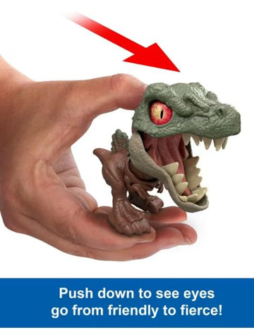 Mattel Jurassic Mighty Little Biters Real World Feel Toy Dinosaur Action Figure (Spinosaurus)