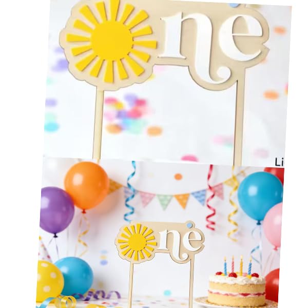 UDOTE Sun One 1st Birthday Cake Topper