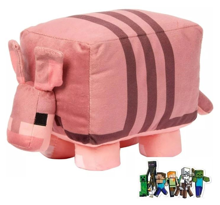 Minecraft Basic Plush 8 inch Legends Character Soft Dolls, Video Game-Inspired Collectible Toy Gifts for Kids & Fans Ages 3 Years Old & Up (Armadillo)