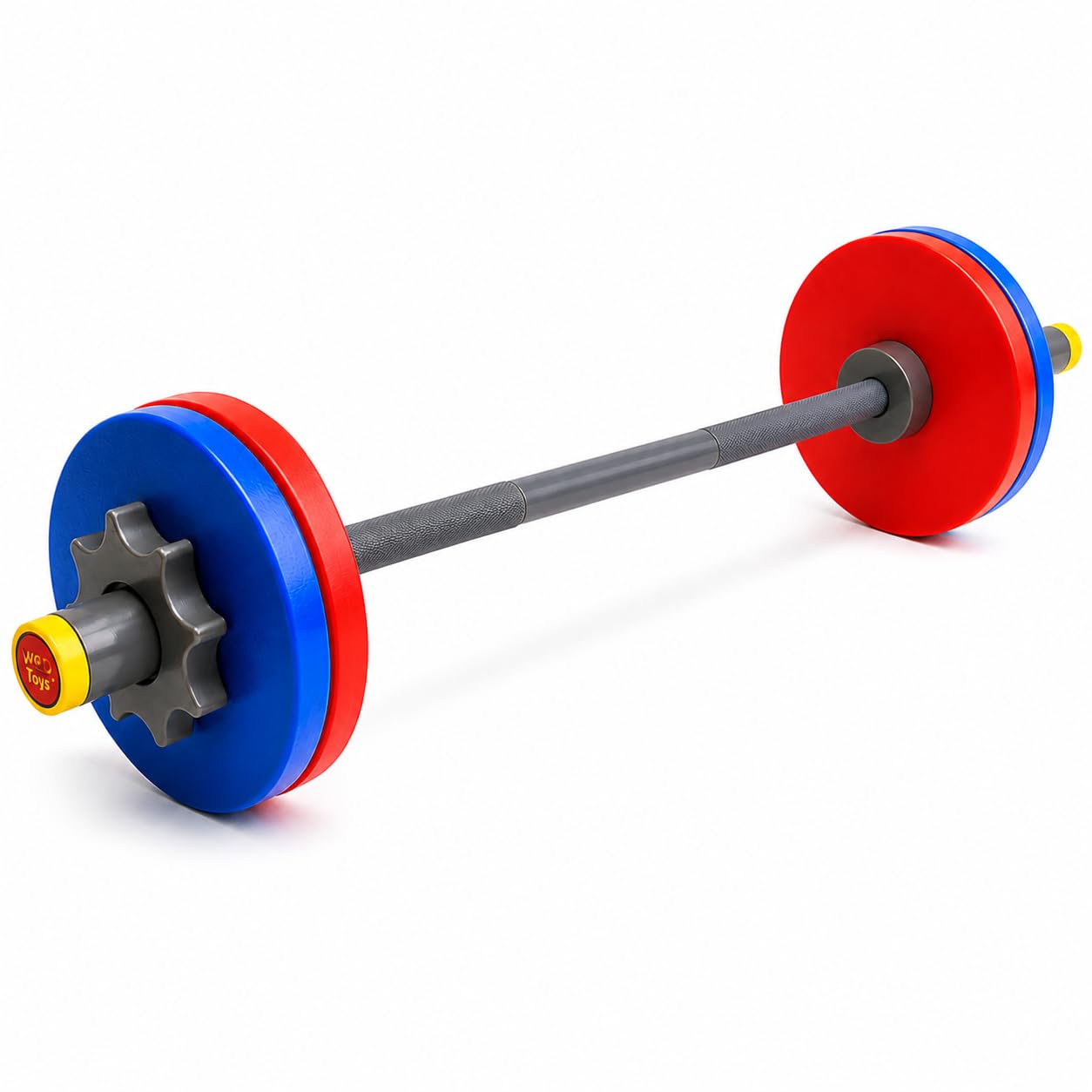 WOD Toys® Barbell Mini - Adjustable Kids Barbell Toy Weight Set for Kid Fitness, Weightlifting and Power lifting - Safe, Durable Kid's Gym Workout